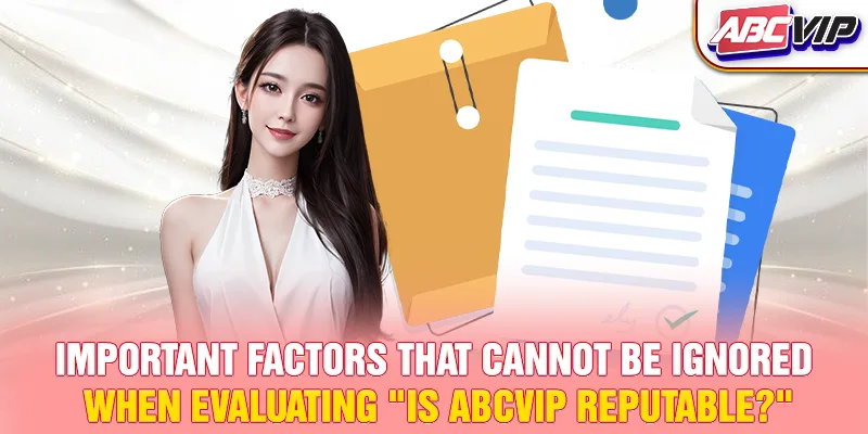 Important factors that cannot be ignored when evaluating "Is ABCVIP reputable?"